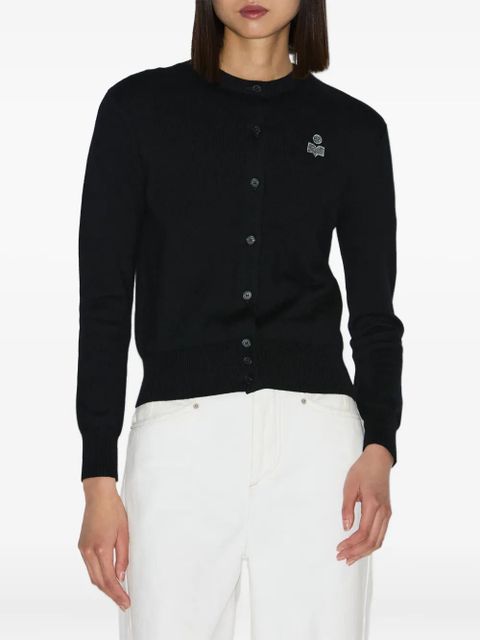 MARANT ÉTOILE Mona embroidered cardigan - Black