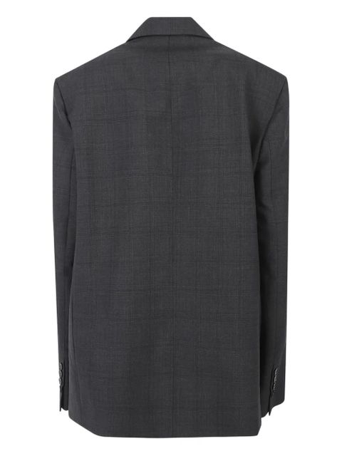 The Frankie Shop Nework plaid double-breasted blazer - Grey - zdjęcie produktu nr 2