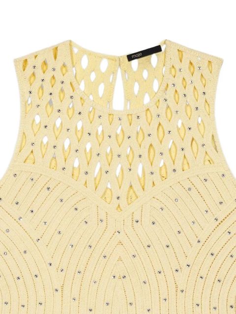 Maje cut-out embellished top - Yellow - zdjęcie produktu nr 2