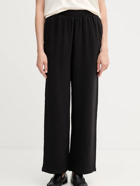 Calvin Klein Jeans spodnie damskie kolor czarny proste high waist LV047C636G - zdjęcie produktu nr 1