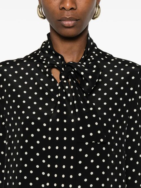 Valentino Garavani polka-dot mini dress - Black