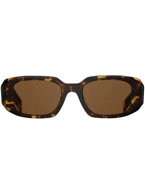 Prada Eyewear Symbole rectangular-frame sunglasses - Brown - zdjęcie produktu nr 1