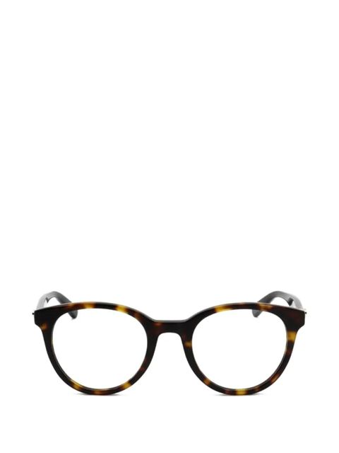 Moschino tortoiseshell-effect round-frame glasses - Brown - zdjęcie produktu nr 1