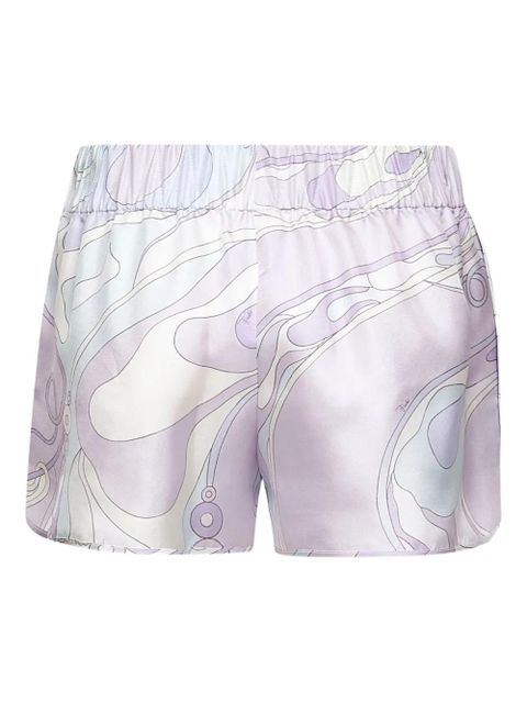 PUCCI elasticated-waistband Orchidee-print shorts - LAVANDER - zdjęcie produktu nr 2