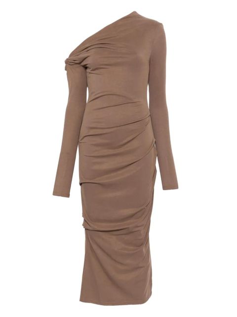 Paris Georgia Manahou one-shoulder draped dress - Neutrals - zdjęcie produktu nr 1