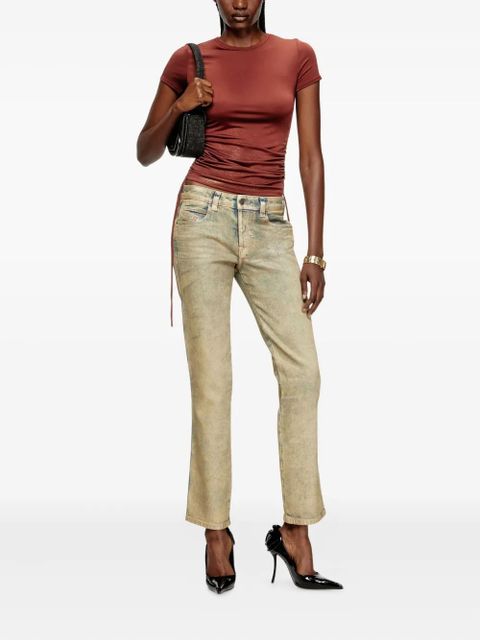 Diesel T-Rey drawstring-gathered T-shirt - Brown - zdjęcie produktu nr 2