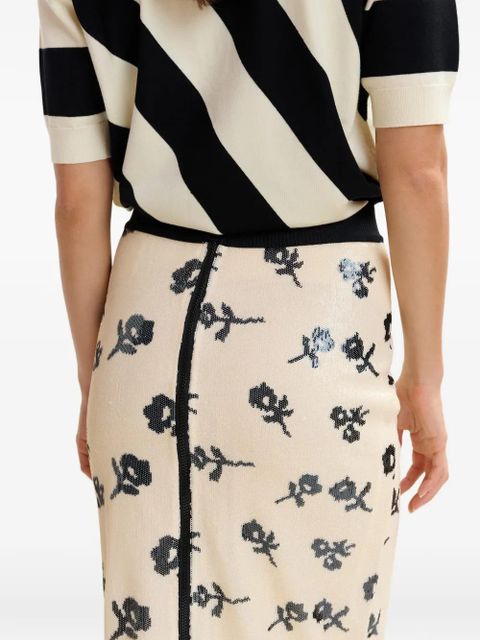 Essentiel Antwerp Jorinda sequinned skirt - Neutrals