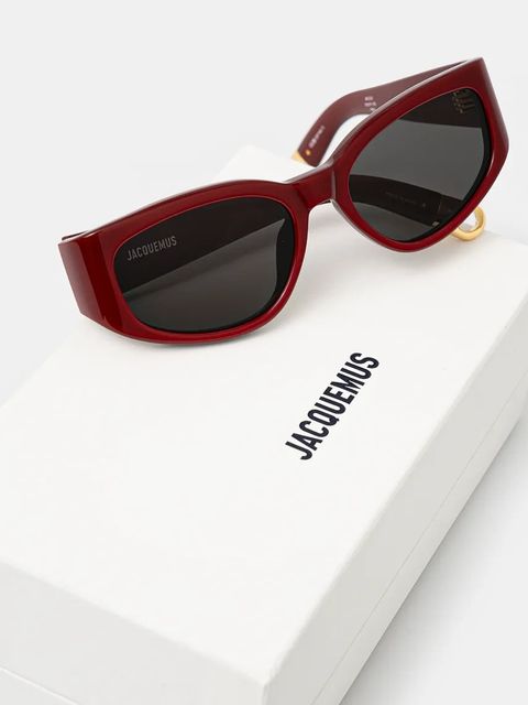 Jacquemus okulary przeciwsłoneczne GALA kolor bordowy JAC5C3SUN
