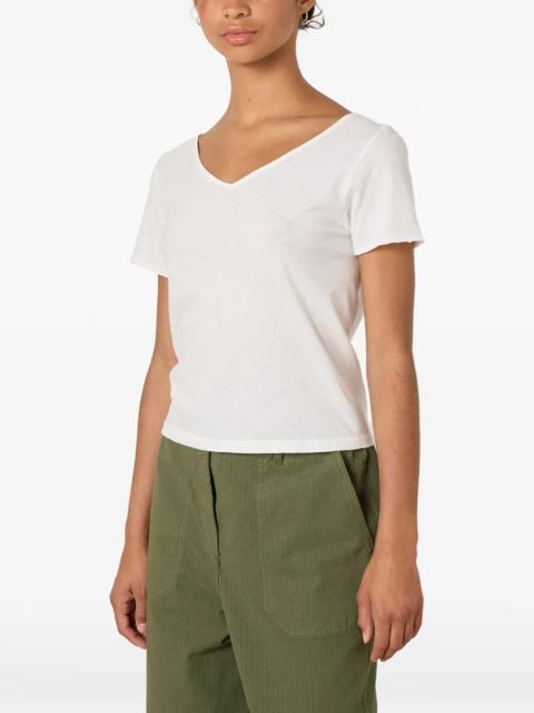 American Vintage Aksun V-neck T-shirt - White