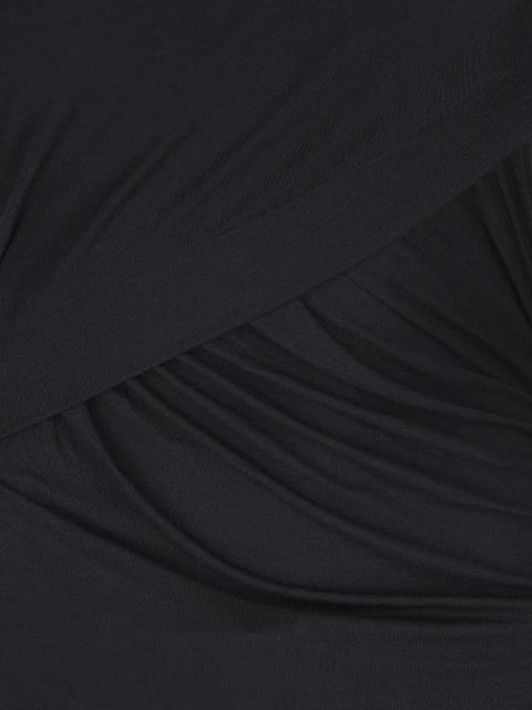 ISABEL MARANT Denise draped long-sleeve mini dress - Black - zdjęcie produktu nr 2