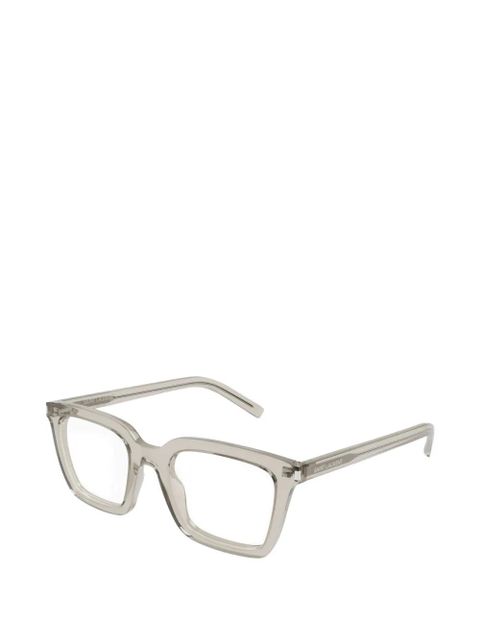 Saint Laurent Eyewear square-frame glasses - Grey - zdjęcie produktu nr 2