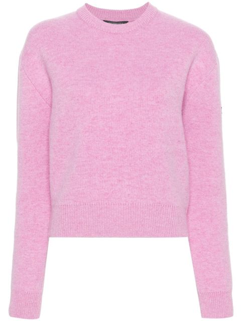Balenciaga logo-appliqué mélange jumper - Pink - zdjęcie produktu nr 1