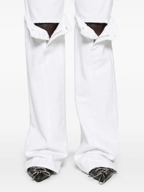 Coperni open-knee flared jeans - White - zdjęcie produktu nr 2