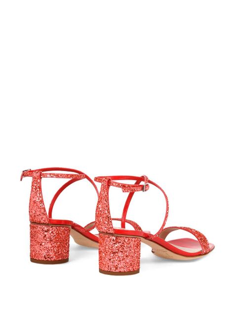 Giuseppe Zanotti Tara glitter sandals - Red