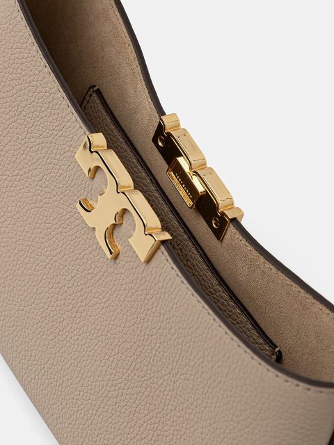 Tory Burch torebka skórzana Eleanor Soft Slim kolor beżowy 174850.250