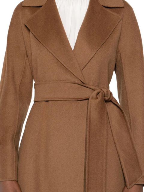 Max Mara belted wrap coat - Brown