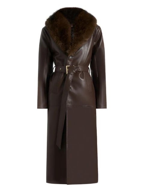 Manière De Voir Cenya belted coat - Brown - zdjęcie produktu nr 1