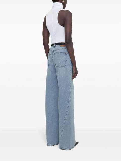 ANINE BING Briley high-rise wide-leg jeans - Blue