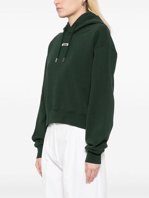 Jacquemus logo hoodie - Green