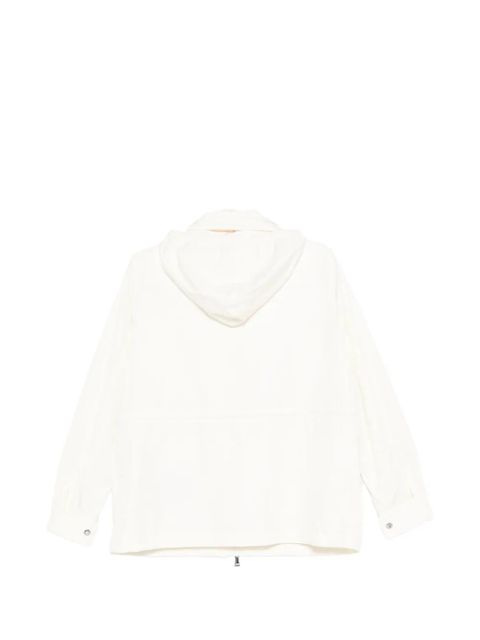 Moncler Enette zip-up short parka coat - Neutrals - zdjęcie produktu nr 2