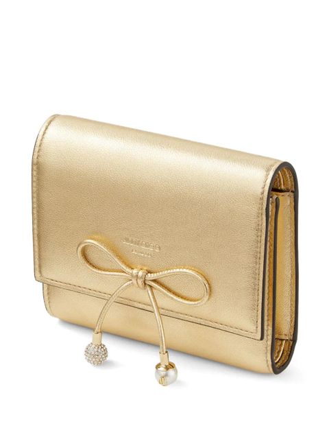Jimmy Choo Marinda leather wallet - Gold