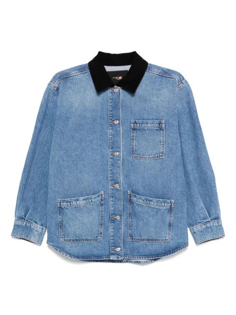 Maje faded-effect denim jacket - Blue - zdjęcie produktu nr 1