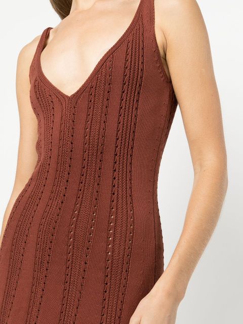 Cult Gaia Cathee knitted dress - Red