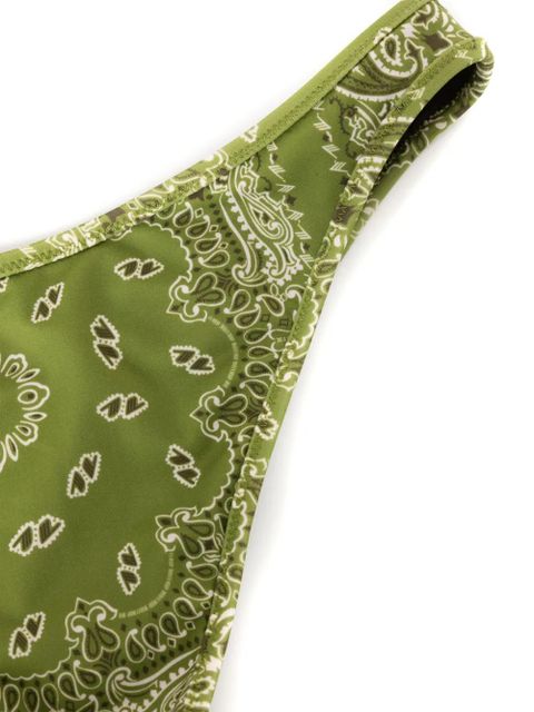 The Attico bandana-print bikini set - Green