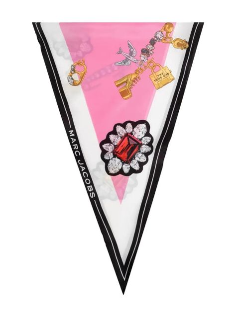 Marc Jacobs jewel-print scarf - Pink - zdjęcie produktu nr 2