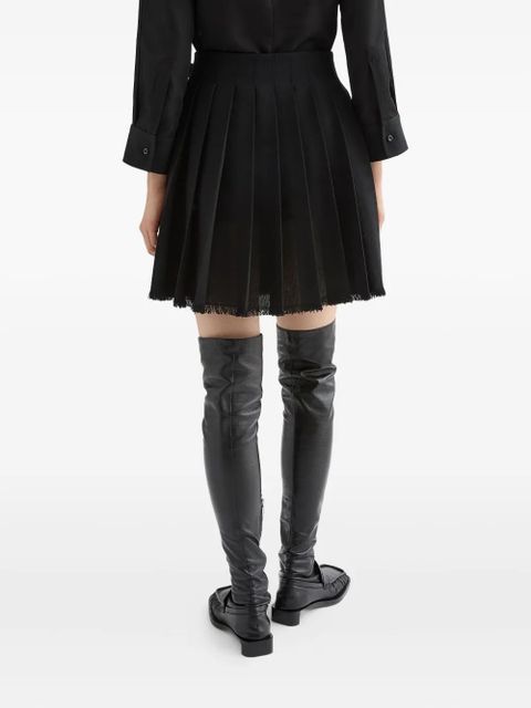 Jil Sander wool mini skirt - Black