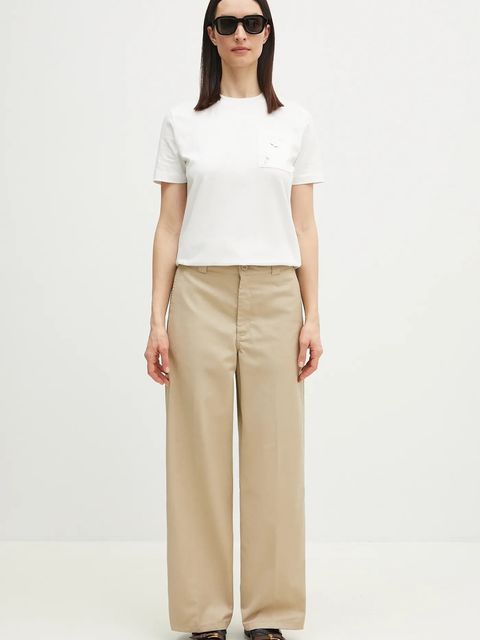 Kenzo t-shirt bawełniany damski kolor biały FF52TS1504SG.02