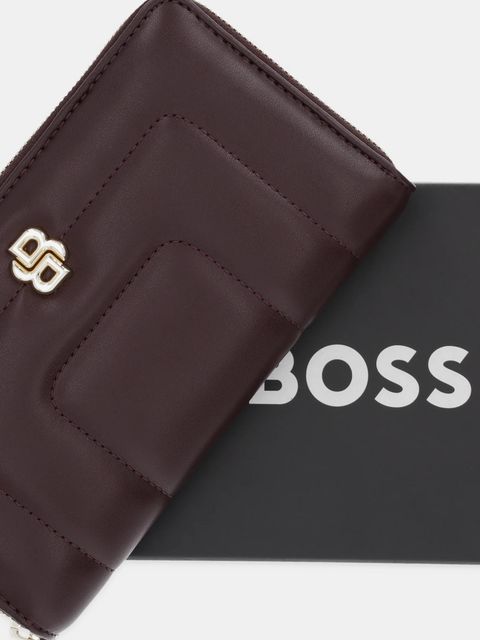BOSS portfel damski kolor bordowy 50529445