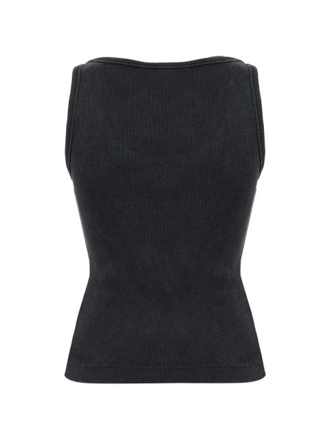 Casablanca ribbed logo tank top - Black - zdjęcie produktu nr 2