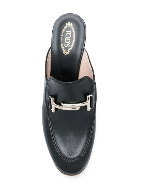 Tod's 80mm leather mules - Black