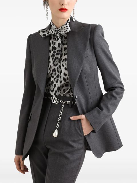 Dolce & Gabbana single-breasted blazer - Grey - zdjęcie produktu nr 2