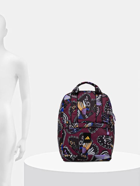 adidas plecak x Farm Rio damski kolor bordowy duży wzorzysty JN2674