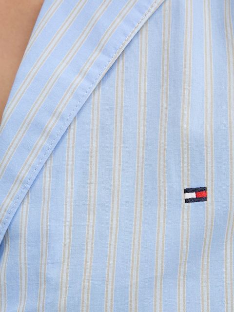 Tommy Hilfiger koszula nocna bawełniana damska kolor niebieski bawełniana UW0UW06082
