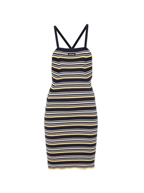 Miu Miu striped spaghetti strap dress - Blue - zdjęcie produktu nr 1