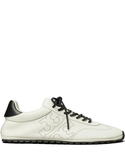 Tory Burch leather perforated sneakers - White - zdjęcie produktu nr 1