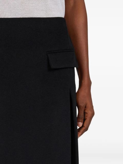 Ferragamo double-slit midi skirt - Black