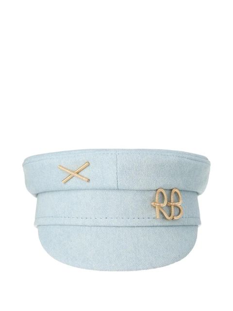 Ruslan Baginskiy logo-embellished baker boy cap - Blue - zdjęcie produktu nr 1