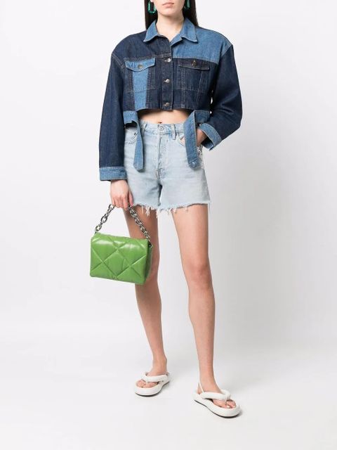 STAND STUDIO quilted flap tote bag - Green - zdjęcie produktu nr 2