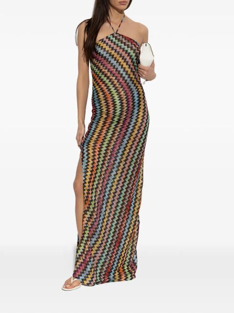 Missoni zigzag-knit halterneck dress - Multicolour - zdjęcie produktu nr 2