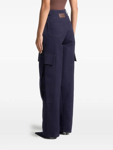 Manière De Voir cargo-pocket drill trousers - Blue