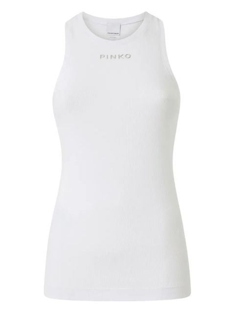 PINKO ribbed crew-neck top - White - zdjęcie produktu nr 1