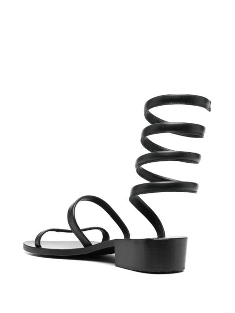 Ancient Greek Sandals 35mm Ohia leather sandals - Black - zdjęcie produktu nr 2