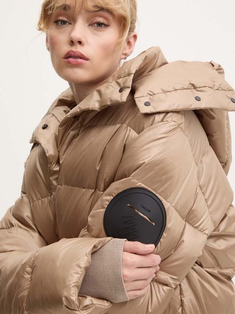 MMC STUDIO kurtka puchowa ICELAND damska kolor beżowy zimowa