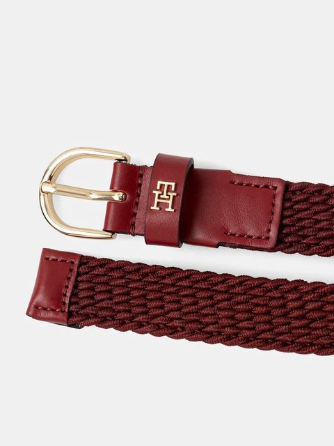 Tommy Hilfiger pasek damski kolor bordowy AW0AW17973 - zdjęcie produktu nr 2