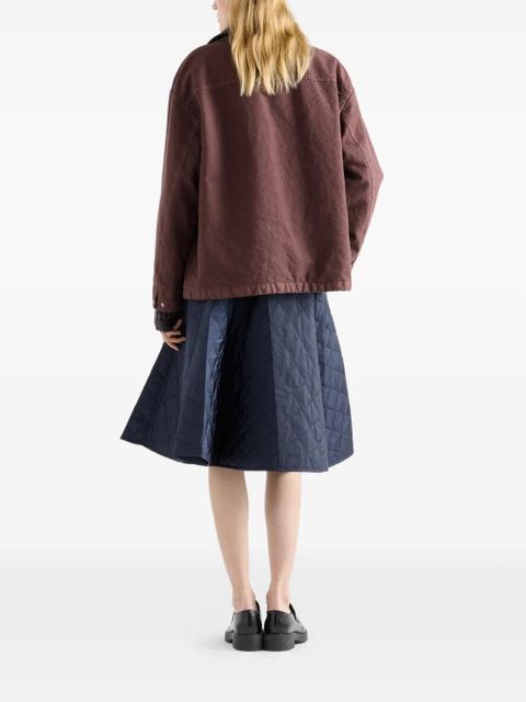 Prada quilted midi skirt - Blue