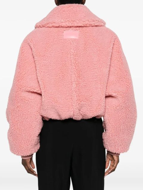 Givenchy faux-shearling cropped jacket - Pink